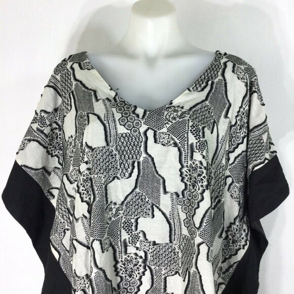 Riser Goodwyn Cotton Silk V-Neck Animal Print - Picture 2 of 8